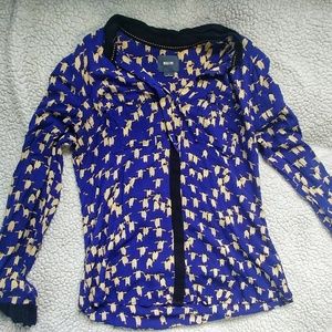Maeve penguin button up blouse size 4